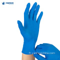 Examen gants de nitrile sans poudre jetable